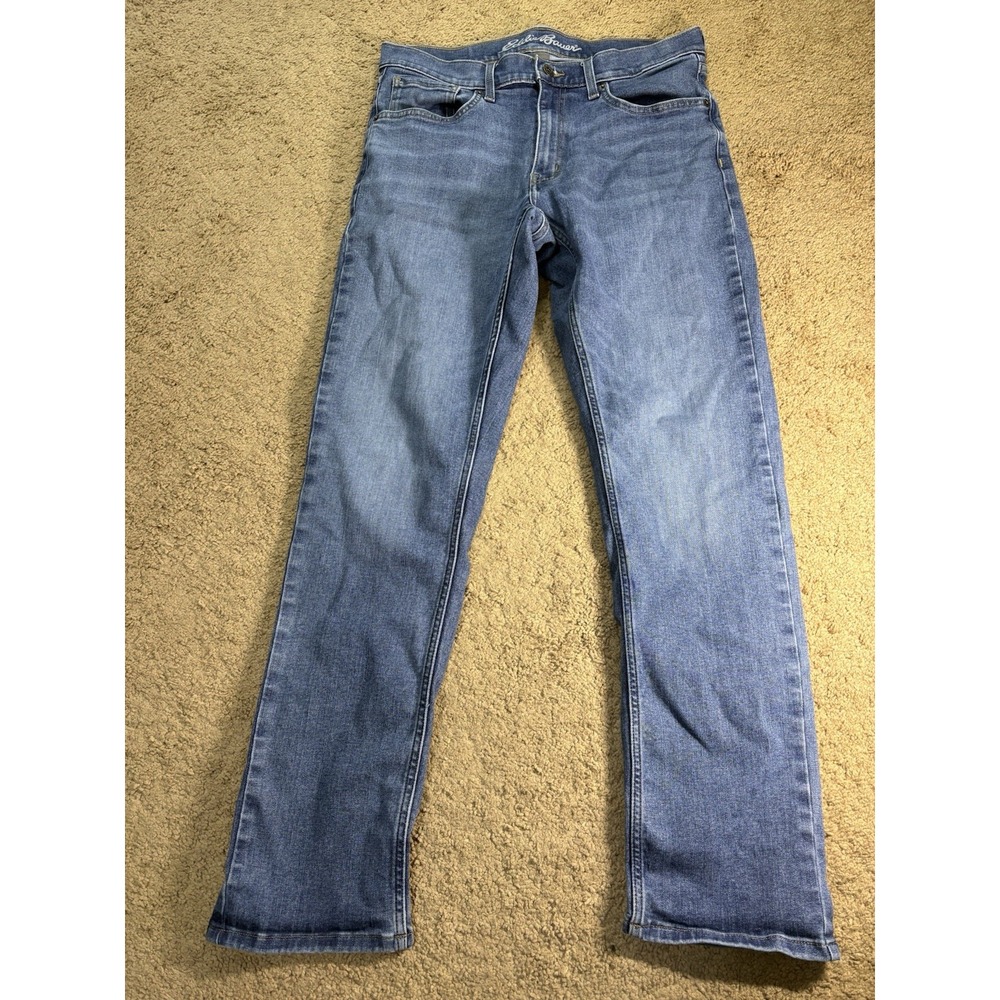 Eddie Bauer Straight Leg Jeans Men 32x32 Blue Denim Mid Rise Preppy